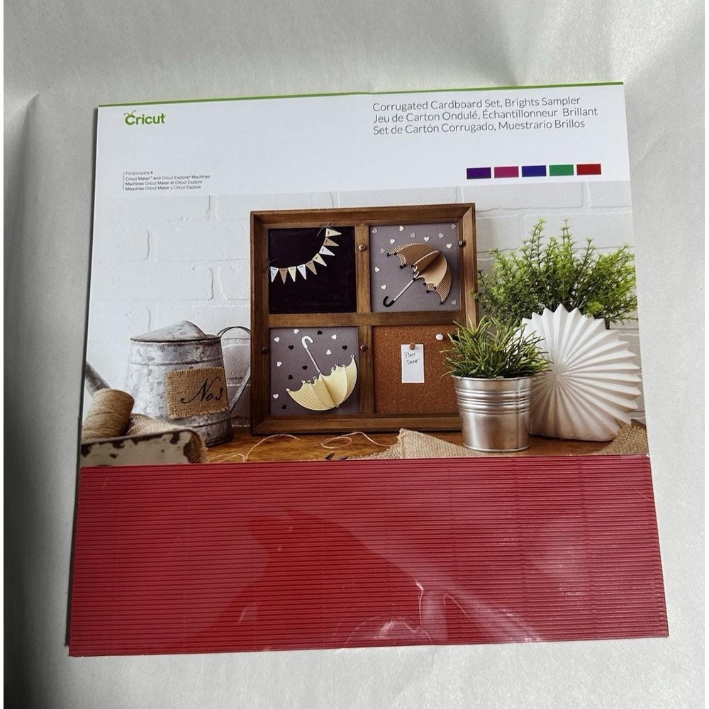 New Cricut‎ Corrugated Cardboard Set Brights Sampler